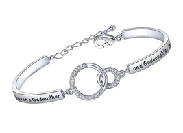 Goddaughter Bracelet Baptism Gift Christian Jewelry - £32.31 GBP