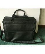 Large messenger briefcase attache business carry bag compaq  zipper comp... - £15.77 GBP