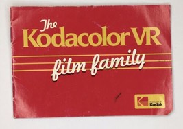 The Kodacolor VR film family catalog Vintage Booklet 1984 printed Kodak - £3.90 GBP