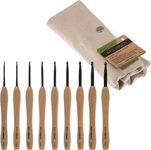 Milward Crochet Hook Set Beech Wooden Handle 14cm x 2.5 - 5.0mm Pack of 9 - $59.99