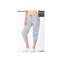 Plus-Size Womens Sweatpants   Heather Gray Womens Joggers Workout Pants ... - £24.03 GBP