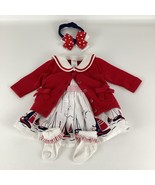 Gymboree Nautical 4pc Set Summer Dress Sweater 0-3 Months Sailor Mouse 4... - $101.25 CAD