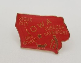 State of Iowa Major Cities Collectible Souvenir Lapel Hat Pin Iowa - £12.85 GBP