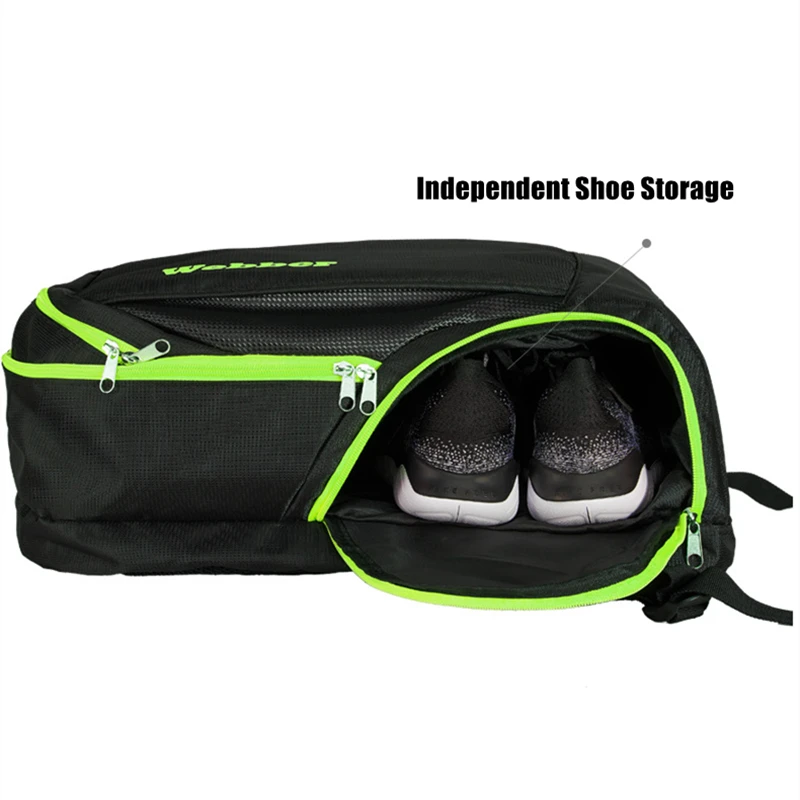 Sporting Multi-functional Racket Bag Badminton Tennis Backpack Sportings Fitness - £62.34 GBP