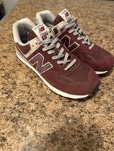 New Balance 574 Core Pack Mens Athletic Shoe - Crimson / White / Angora!... - $56.05