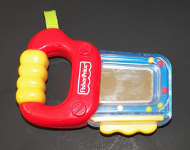 Fisher Price Saw Rattle Baby Toddler Toy Red Blue Tool Mirror - £7.25 GBP