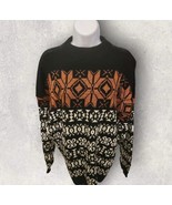 Sweater American Pride Nordic Ski Mock Neck Large Or XL Vintage  - $405.15 MXN