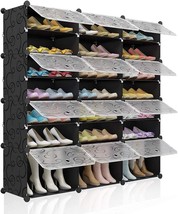 For Heels, Boots, And Slippers, The 8-Tier Black Kousi Portable Shoe Rack - £86.48 GBP