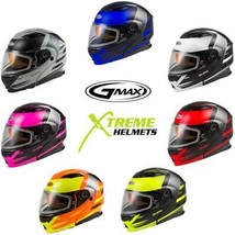 Gmax MD-01S Snow Helmet Modular Inner Visor Dual/Electric Shield DOT ECE XS-3XL - £118.59 GBP+