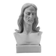 Jesus Christ Bust Cast Marble Statue Sculpture - $37.36