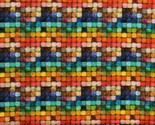 Cotton Colorblock Mosaic Blocks Squares Multicolor Fabric Print by Yard ... - £14.19 GBP