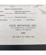 1981 Cave Creek Nevada NV Quadrangle Geological Survey Topo Map 22&quot; x 27... - $9.49