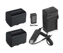 2 Batteries + Charger For Sony HDR-XR106 HDR-XR200 HDR-XR500 HDR-XR520 HXR-MC1 - £26.83 GBP