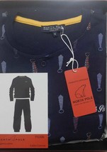 Pajamas Seraph Men&#39;s Long Sleeve IN Warm Cotton Interlock North Pole PIU06 - £19.84 GBP
