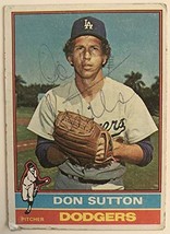 Don Sutton Signed Autographed 1976 Topps Baseball Card - Los Angeles Dodgers - £7.77 GBP