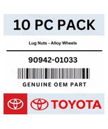 10x Genuine Toyota Lug Nuts - Alloy Wheels 90942-01033-10p - $81.45 CAD
