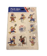 1984 Los Angeles Olympics Perk-Ups Self-Adhesive Stickers 1980 Vintage P... - $177.71 MXN