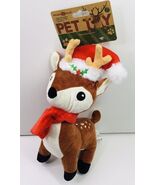 Reindeer Plush Deer Caress Soft Pets Christmas Holiday Pet Toy New - €12,80 EUR
