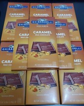 10 Bars Ghirardelli Milk Chocolate Caramel Chocolate Bar 4.8oz BULK Chocolate - £23.11 GBP
