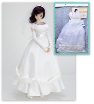 BJD Volks Super Dollfie Dream DD L DDdy Joyful Bridal Wedding Dress Veil Outfit - £68.82 GBP