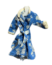 Barbie Clone Robe Cherries Grapes Blue and White belt tie Doll Vintage - £7.91 GBP
