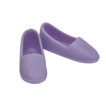 Vintage 1990&#39;s Mattel Barbie / Skipper Light Purple SLIP-ON Plastic Loafer Shoes - £15.18 GBP