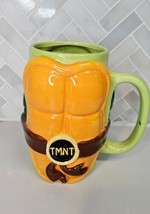 TMNT Teenage Mutant Ninja Turtles Just Funky Shell Hand Pained 32 oz Mug  - £15.51 GBP