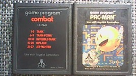 Lot of 2 Atari 2600 Games (Pac-Man and Combat) - £9.57 GBP