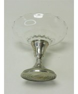 Beautiful Vintage B-I Weighted Sterling Silver Compote Glass Bowl - £37.96 GBP