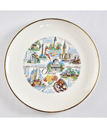 Ohio Vintage Souvenir Plate Places Of Interest Travel - $29.69