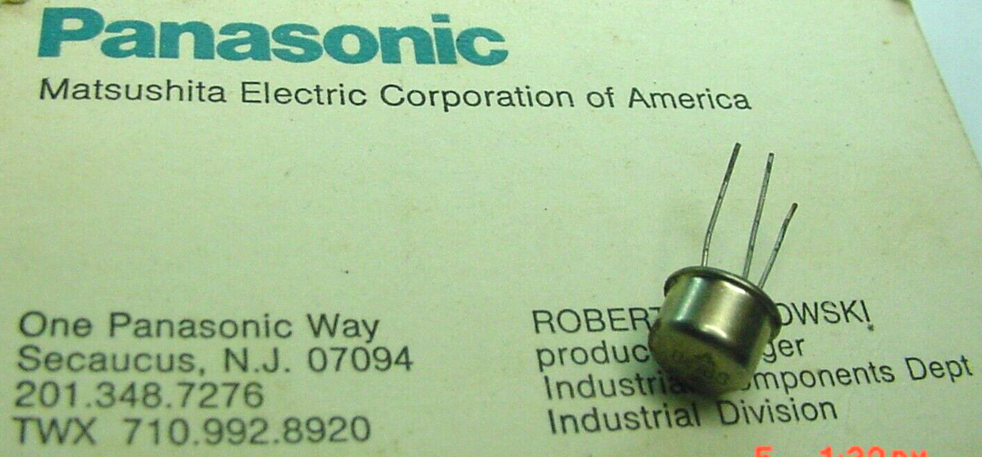 1-11 NOS Matsushita Panasonic 2SB476S Ge PNP 6W 20V Vcbo 2A TO-5  Transi... - $7.67
