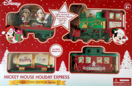Disney Mickey Mouse Holiday Express 36pc Train Set Christmas Light Sound Gift - £101.93 GBP