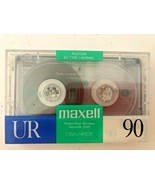 1x Maxell UR90 90 Minute Blank Audio Cassettes Tape New &amp; Sealed - $152.11 MXN