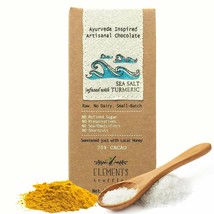 Elements Truffles Sea Salt Bar with Turmeric Infusion - Dairy Free Choco... - £8.04 GBP