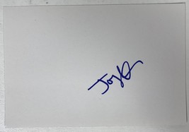 Joey Kramer Signed Autographed 4x6 Index Card &quot;Aerosmith&quot; - $19.99