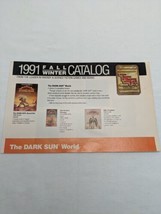 TSR Advanced Dungeons And Dragons 1991 Fall Winter Catalog - £35.60 GBP