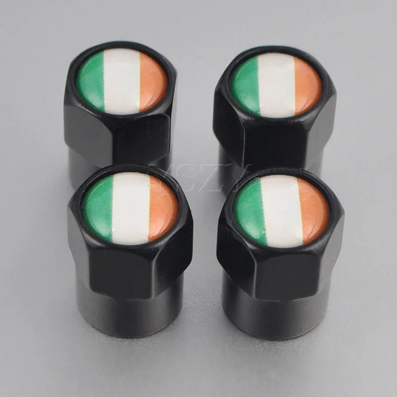Irish Flag Auto  Valve Caps Motorcycle Bicycle Air Caps Tyre Valve Stem Caps for - £40.20 GBP