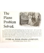 Ivers &amp; Pond Piano Co 1899 Advertisement Victorian Musical Instruments E85D - $19.99