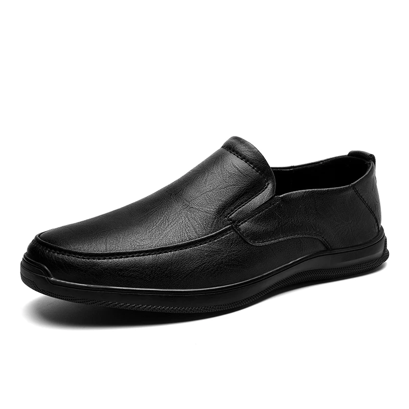 Afers fashion business men s casual shoes breathable leather driving flats classics men thumb200