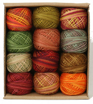 Valdani 3-Strand Ball Floss 30yd Fabulous Autumn 12 Colors - £47.65 GBP