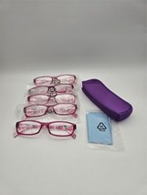 5 Pack Ladies Reading Glasses- Purple, Storage Cases +1.00 - £12.65 GBP