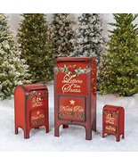 Zaer Ltd. Life-Size Christmas Outdoor Santa North Pole Mailbox Iron Comm... - £453.67 GBP