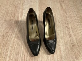 Bottega Veneta Shoes Leather Heels Black Vero Cuoio Size 7B Women’s - £120.80 GBP