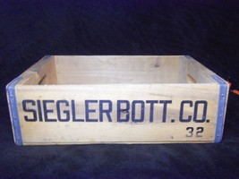Vintage Siegler Bottling Company Wood Crate Dayton Ohio - £15.53 GBP