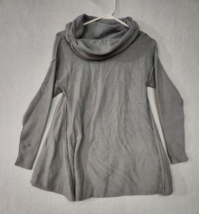 Altard State Sweater Top Chunky Seam Cowl Neck Size S Cotton Blend Gray - $13.21