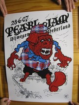 Pearl Jam Poster Nijmegen Nederland June 28, 2007 - $224.99