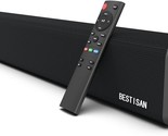 100Watt 32 Inch Soundbar, Bestisan 2 Point 1 Channel Bluetooth, Touch Co... - $103.99