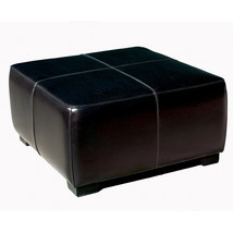 Lenora Faux Leather Square Ottoman Footstool  - $441.00