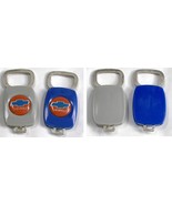 2 Vintage Chevrolet Logo Plastic Metal Key Ring Fob Holder Blue Gray - £21.32 GBP