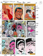 1993 Buscema Spectacular Spiderman 196 Marvel comic book color guide art... - $46.30